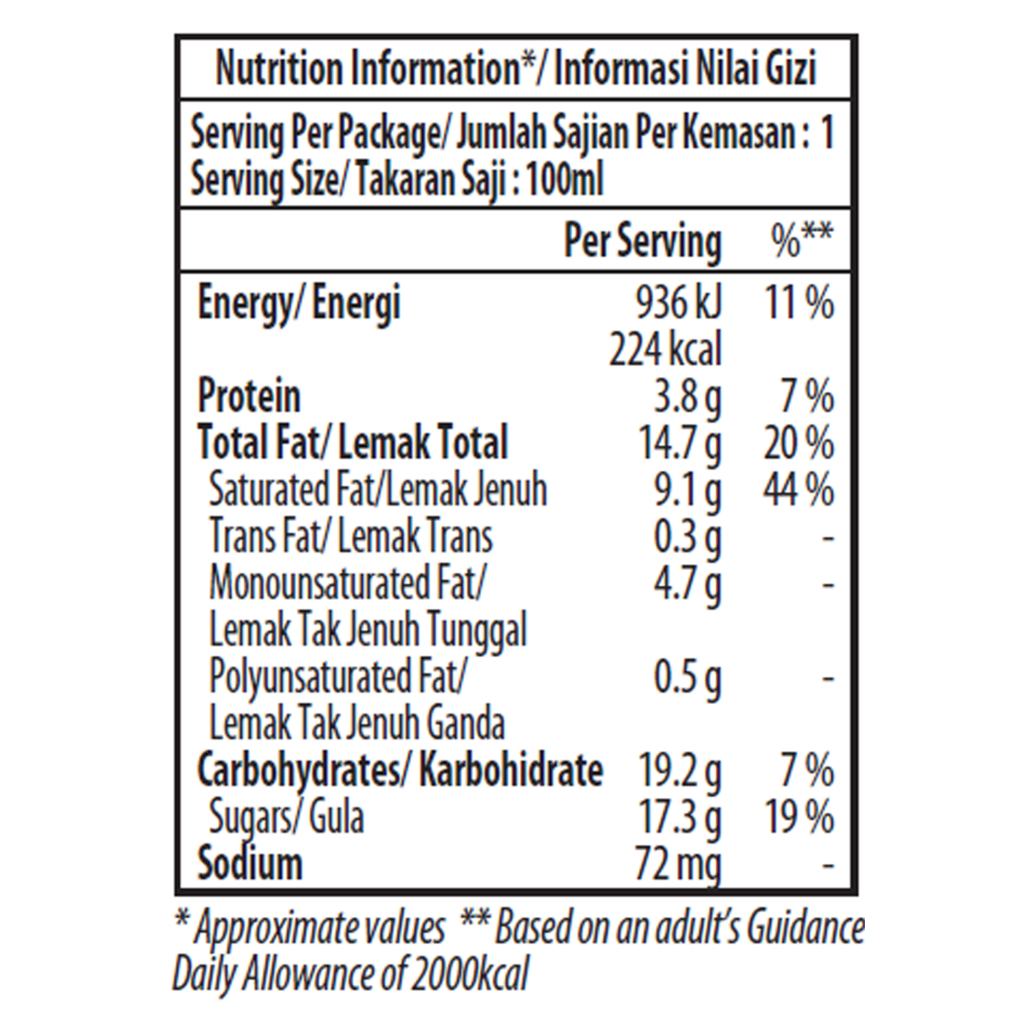 Cookies and Cream minicup